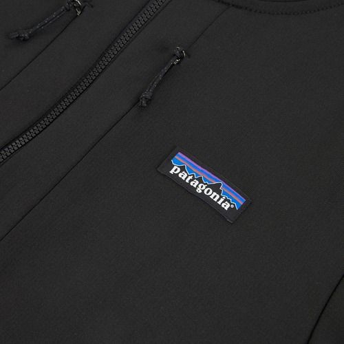 Мъжки суитшърт за трекинг Patagonia R1 Thermal Full Zip Hoody black