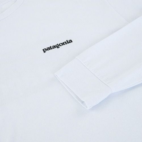 Мъжка блуза с дълъг ръкав Patagonia P-6 Logo Responsibili white