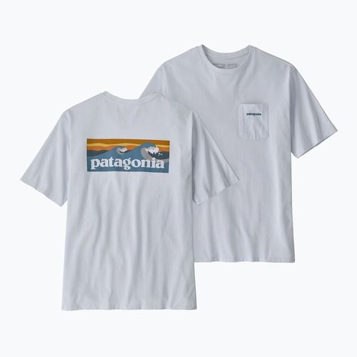 Мъжка тениска Patagonia Boardshort Logo Pocket Responsibili white
