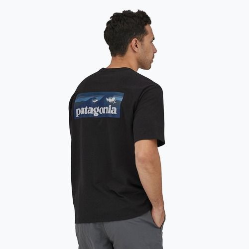 Мъжкa тениска Patagonia Boardshort Logo Pocket Responsibili ink black