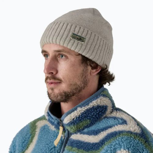 Зимна шапка Patagonia Brodeo Beanie og legacy label/crisp grey