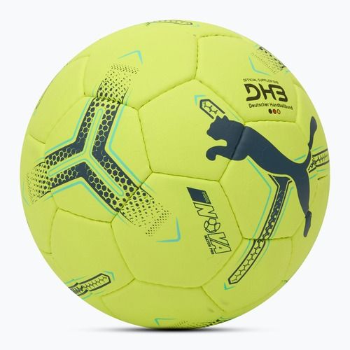 Хандбална топка PUMA Nova Match Pro fizzy apple/grey skies размер 3