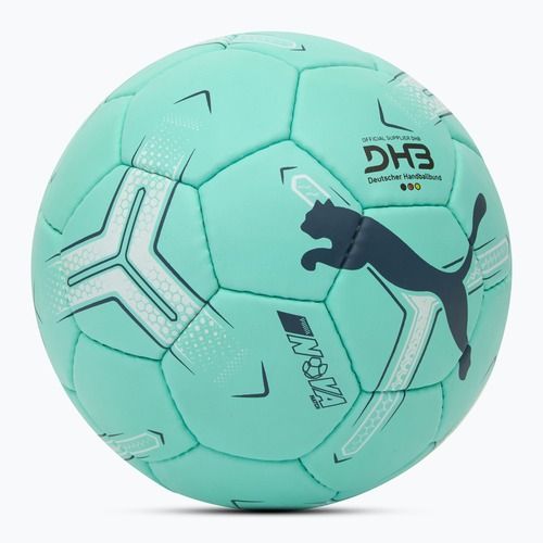 Хандбална опка PUMA Nova Match electric peppermint/grey skies/puma white размер 3