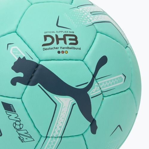 Хандбална опка PUMA Nova Match electric peppermint/grey skies/puma white размер 3