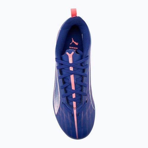 Детски футболни обувки PUMA Ultra 5 Play FG/AG Jr lapis lazuli/puma white/sunset glow