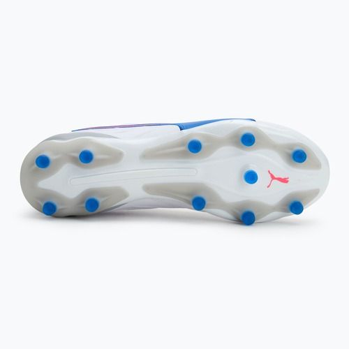 Мъжки футболни обувки PUMA King Pro FG/AG puma white/bluemazing/flat light grey/sunset glow