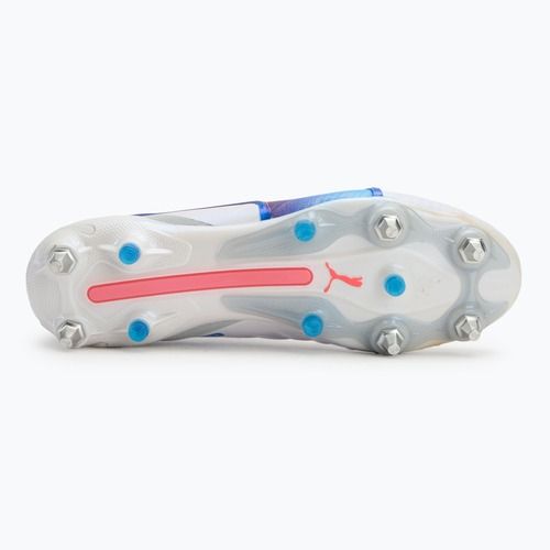 Мъжки футболни обувки PUMA King Ultimate MxSG puma white/bluemazing/flat light grey/sunset glow