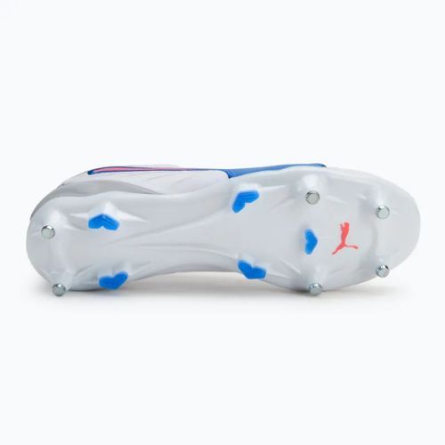 Мъжки футболни обувки PUMA King Pro MxSG puma white/bluemazing/flat light grey/sunset glow