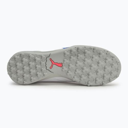 Детски футболни обувки Puma King Match TT Jr. puma white/bluemazing/flat light grey/sunset glow
