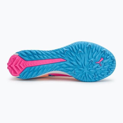 Футболни обувки PUMA Ultra 5 Match Vol. Up TT puma white/luminous blue/poison pink/fizzy melon