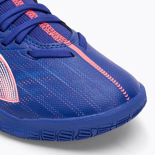 Детски футболни обувки PUMA Ultra 5 Match It + Mid Jr lapis lazuli/puma white/sunset glow
