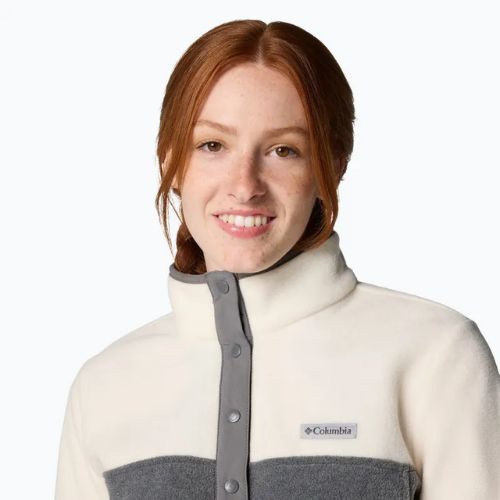 Дамски суитшърт Columbia Benton Springs 1/2 Snap city grey heather / chelk