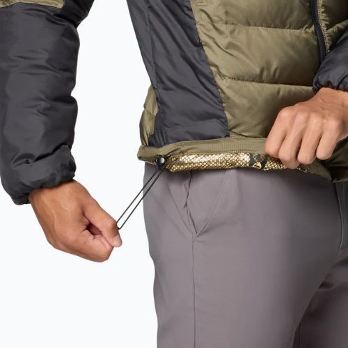 Мъжко пухено яке Columbia Labyrinth Loop II Hooded stone green/ shark