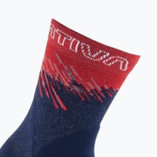 Чорапи за бягане La Sportiva Ultra Running deep sea/cherry tomato