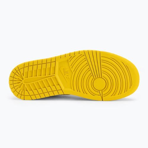 Nike Air Jordan 1 Mid дамски обувки бяло/черно/жива сяра