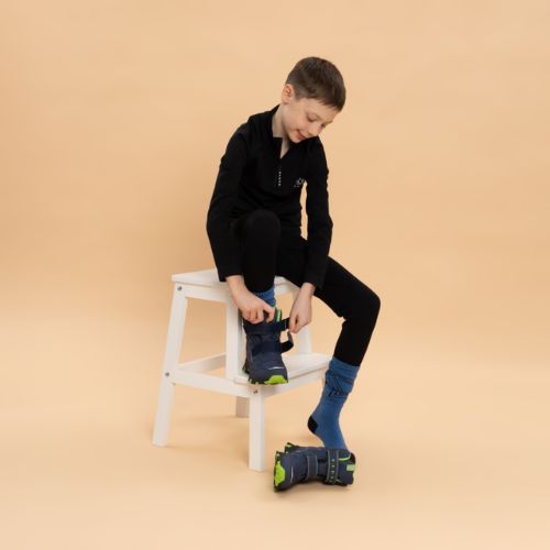 Детски апрески KADVA Snowey Mid WaterProof тъмносиньо/зелено
