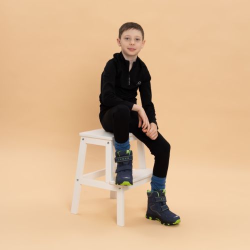 Детски апрески KADVA Snowey Mid WaterProof тъмносиньо/зелено