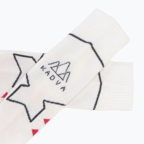 Дамски скиорски чорапи KADVA Skio W white/pink