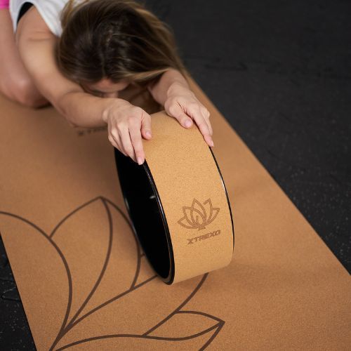 Корков обръч за йога TREXO TXO-B4Z023-NC, Natural