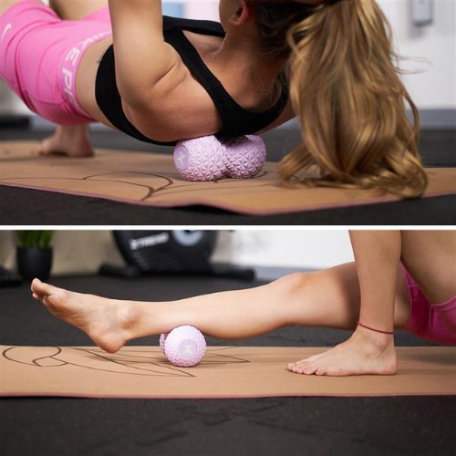 Двойна масажна топка XTREXO TXO-B4Z075-VT purple