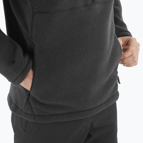 Мъжки трекинг суитшърт Salomon Chroma Fleece Hz deep black