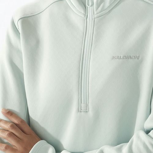 Дамско яке за трекинг Salomon Essential Midwarm HZ misty blue