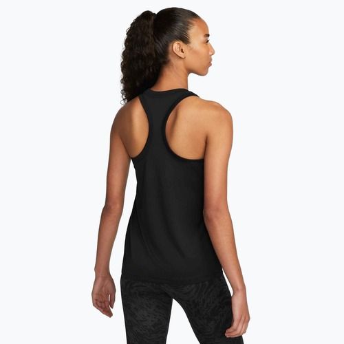 Дамски потник за тренировка Nike Dri-Fit Racerback Tank Top black
