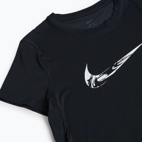 Дамска тениска за бягане Nike One Dri-Fit black/white