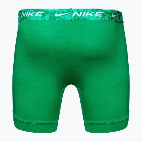 Мъжки боксерки Nike Everyday Cotton Stretch 3 чифта зелено/черно