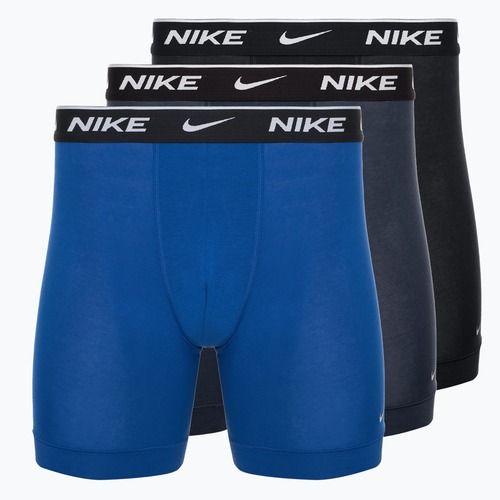 Мъжки боксерки Nike Everyday Cotton Stretch 3 чифта Obsidian/Game Royal/ Black