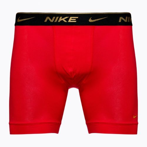Мъжки боксерки Nike Everyday Cotton Stretch 3 чифта черно сребърно/червено златно/черно златно