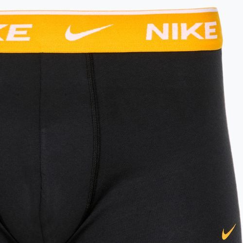Мъжки боксерки Nike Everyday Cotton Stretch Trunk 3 чифта черно/златно/хипер малиново