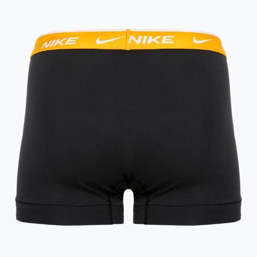 Мъжки боксерки Nike Everyday Cotton Stretch Trunk 3 чифта черно/златно/хипер малиново