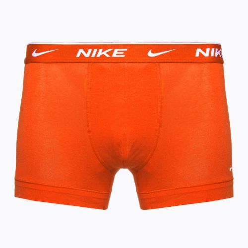Мъжки боксерки Nike Everyday Cotton Stretch Trunk 3 чифта Team orange/uni red/black