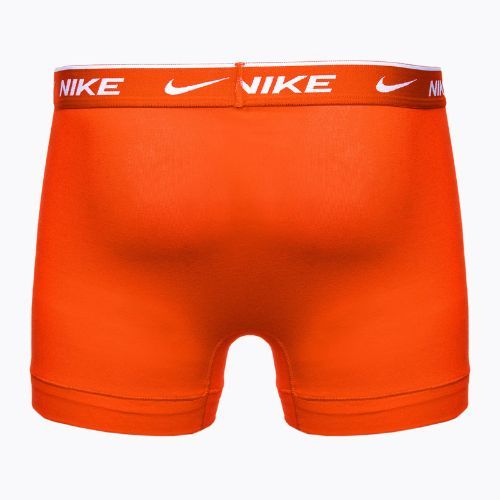 Мъжки боксерки Nike Everyday Cotton Stretch Trunk 3 чифта Team orange/uni red/black