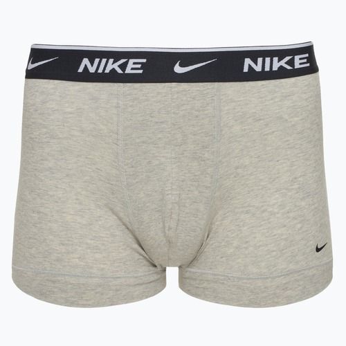 Мъжки боксерки Nike Everyday Cotton Stretch Trunk 3 чифта бяло/сиво/черно
