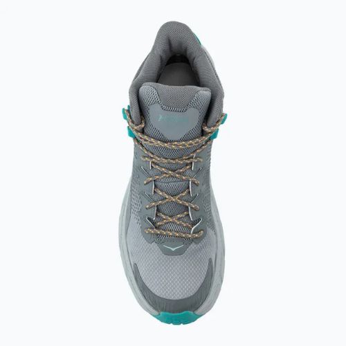 Мъжки туристически обувки HOKA Trail Code GTX galactic grey/electric aqua