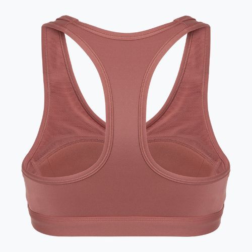 Сутиен за тренировка Nike Swoosh Medium Support canyon pink/white