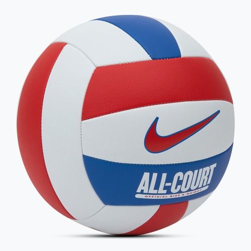 Волейболна топка Nike All Court Volleyball white / univerzity red / game royal / univerzity red размер 5