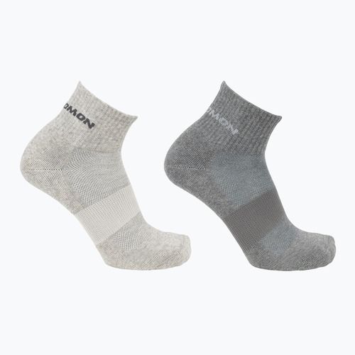 Чорапи Salomon Evasion 2 чифта light grey/heather medium