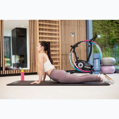 Подложка за упражнения XTREXO NBR 15 mm с каишка черна