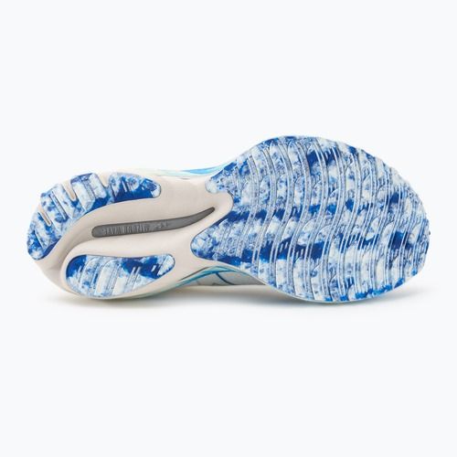 Дамски обувки за бягане Mizuno Wave Neo Wind бели/сребърни/мирно сини