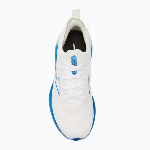 Дамски обувки за бягане Mizuno Wave Neo Wind бели/сребърни/мирно сини