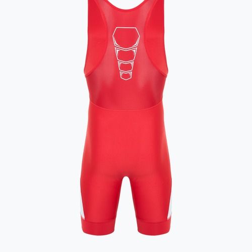 Мъжки гащеризон Nike Grappler Elite Singlet scarlet/white