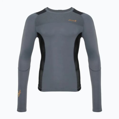 Мъжки рашгард с дълъг ръкав Rashguard HOOK FIGHTING Base black