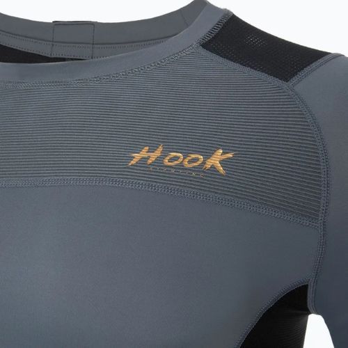 Мъжки рашгард с дълъг ръкав Rashguard HOOK FIGHTING Base black