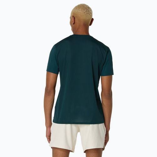 Мъжка фланелка за тенис ASICS Match Seasonal Graphic Tee saxon green