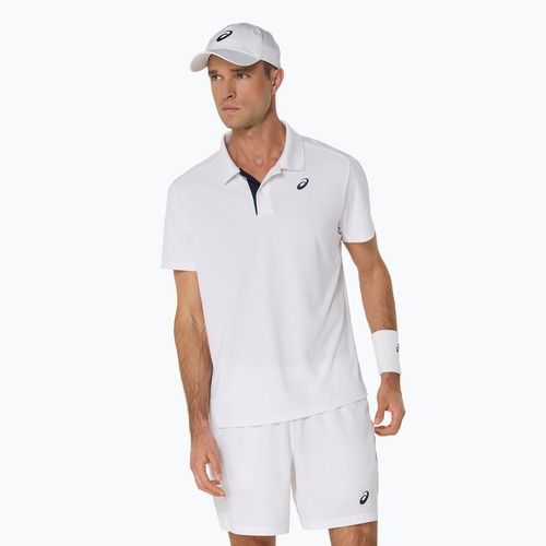 Мъжка тениска ASICS Court Polo Shirt brilliant white