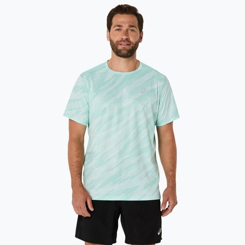 Мъжка тениска за бягане ASICS Core All Over Print SS Top oasis green
