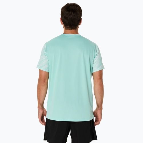 Мъжка тениска за бягане ASICS Core All Over Print SS Top oasis green